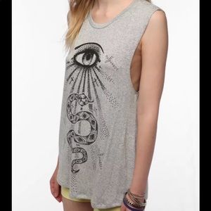 Daydreamer LA Hypnotic Gaze Muscle Tee, size S.